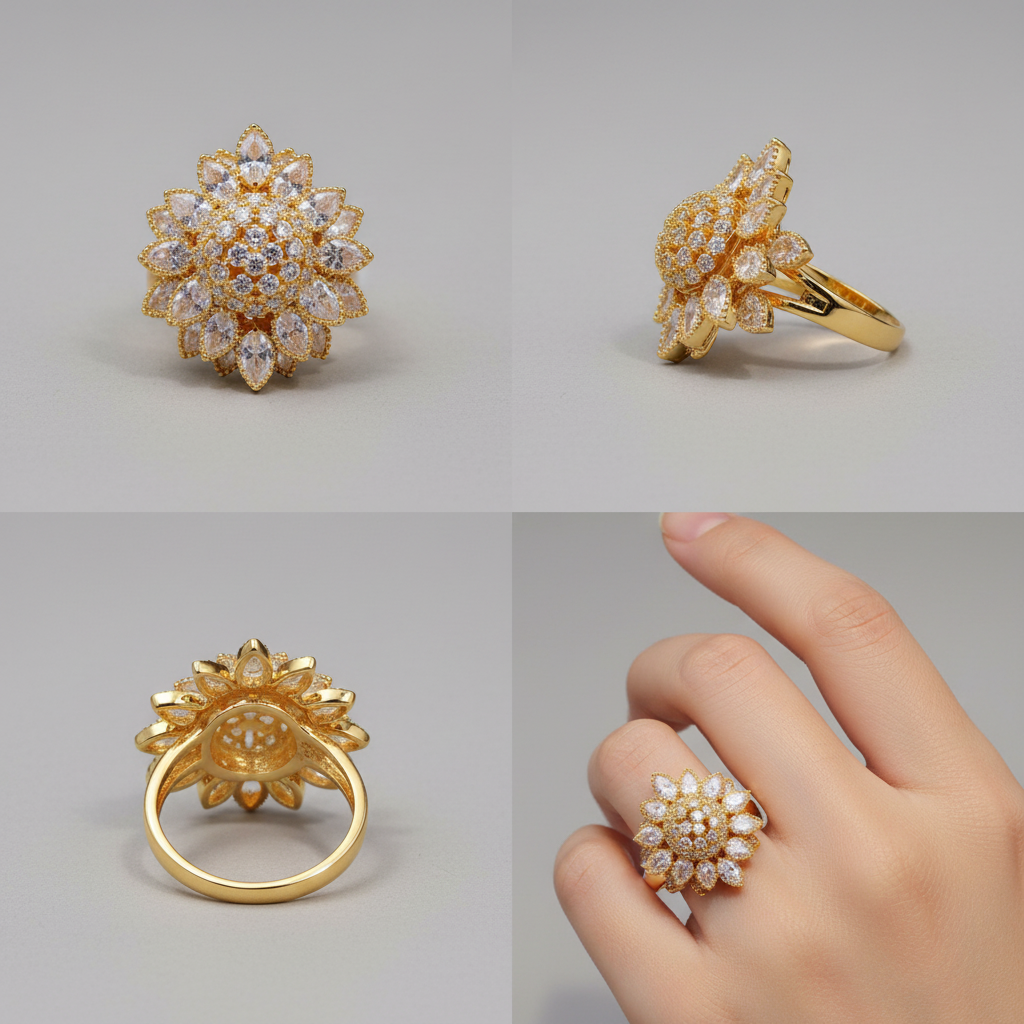 Blooming Crown Ring